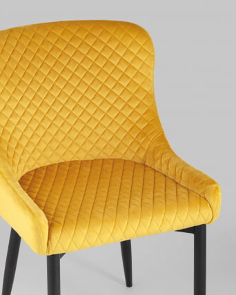 Стул мягкий Ститч велюр  (Оранжевый)_6