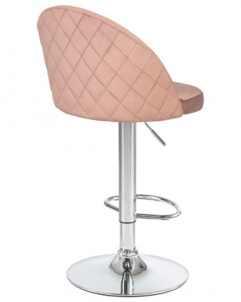 Стул барный DOBRIN MILANA (пудрово-розовый велюр (MJ9-32)) 2 шт_4
