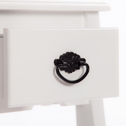 Туалетный столик с зеркалом и табуретом Secret De Maison GAUDE (mod. TT-DT003) МДФ+Павловния, 75*40*145, Белый (White)_5