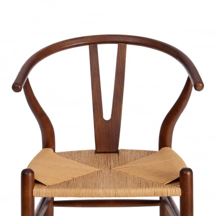 Стул WISHBONE (mod.CB2212) дерево вяз, 57*50.5*79.5, Темный Орех (№5)_5