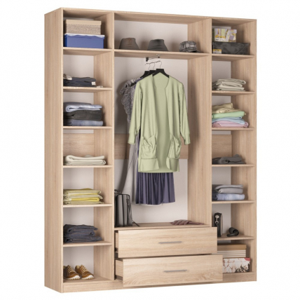 Шкаф распашный R-230х180х45-2-M(Венге-ДМ)_1