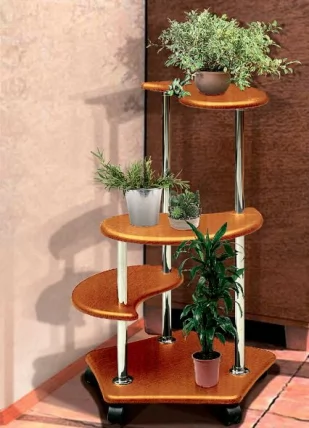 Подставка под цветы В-4 (Ольха темная)_0