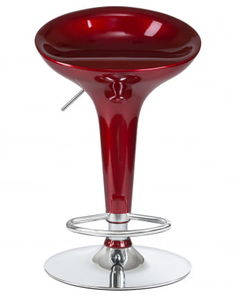 Стул барный DOBRIN BOMBA Бордовый металлик_5