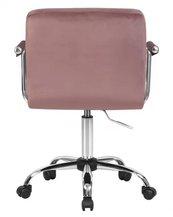 Офисное кресло для персонала DOBRIN TERRY Пудрово-розовый велюр MJ9-32_4