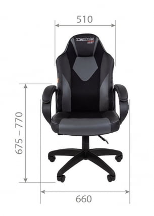 Игровое кресло Chairman гаме 17 Черный Желтый / game_3
