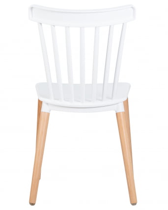 Стул обеденный DOBRIN THEO ножки светлый бук Белый W-02_4