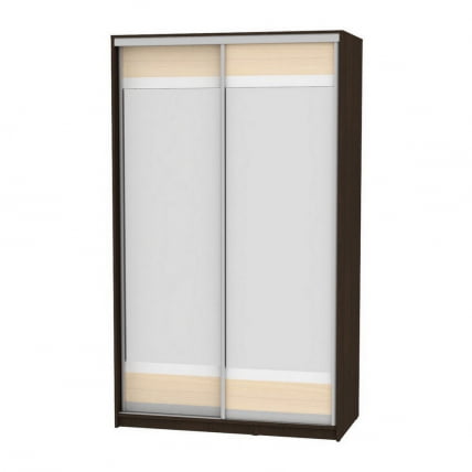 Шкаф-купе B-220х135х60-2(Венге-ДМ-D10D10)_0