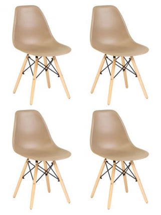 Стул обеденный DOBRIN DSW (ножки светлый бук, цвет бежевый (GR-03)) 4 шт_0