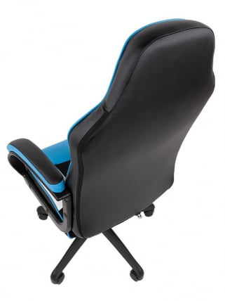 Игровое кресло Chairman гаме 17 Черный Голубой Белый / game_9