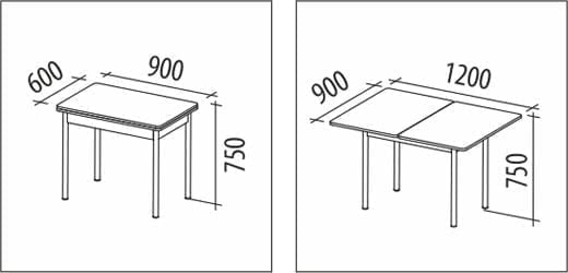 Стол обеденный Орфей 1.2 Венге_2