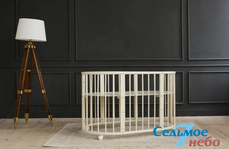 Кровать-трансформер 6-в-1 Merry Happy 01 Слоновая кость_6