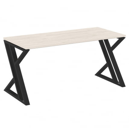 Стол рабочий LOFT VR.L-SRZ-4.7 Металл черный Денвер светлый_0