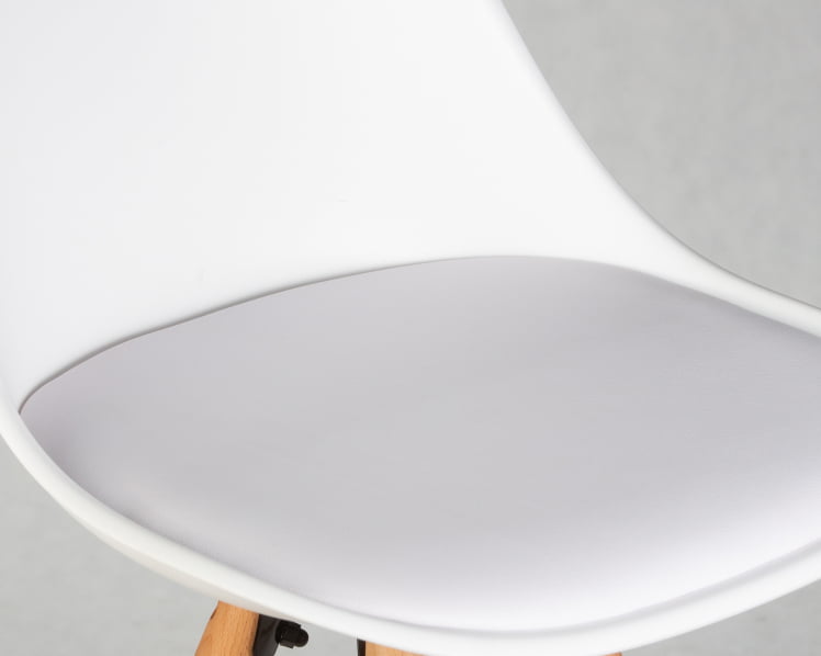 Стул полубарный DOBRIN RONNI Белый ZL-W-02_6