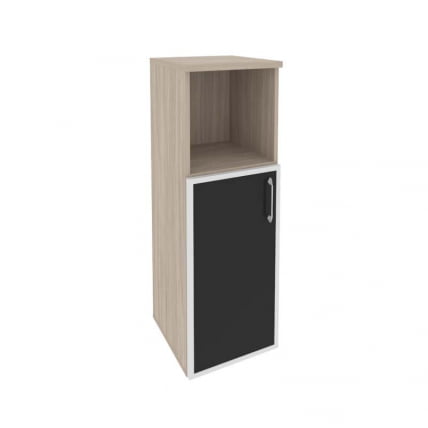 Шкаф средний узкий левый ONIX O.SU-2.2R(L) black Дуб Аттик_0