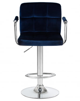 Стул барный DOBRIN KRUGER ARM Синий велюр MJ9-117_5
