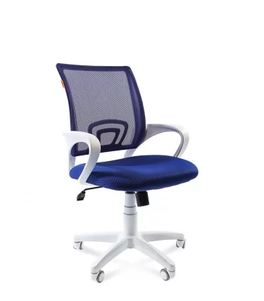 Кресло оператора Chairman 696 white синий_0