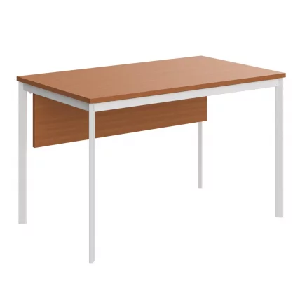 Стол прямой IMAGO-S СП-2SD груша ароза белый полуматовый_0