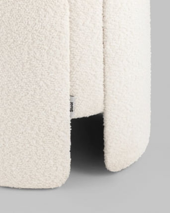 Пуф Taks букле (белый)_2