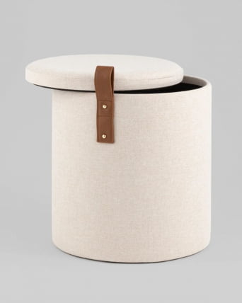 Пуф с ящиком Эркки S белый_3