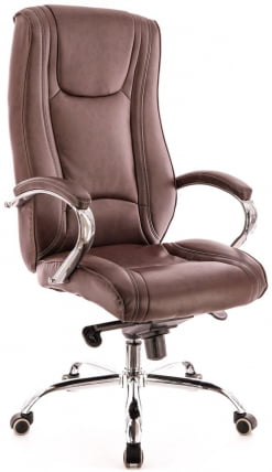 Кресло руководителя King M экокожа Коричневый_3