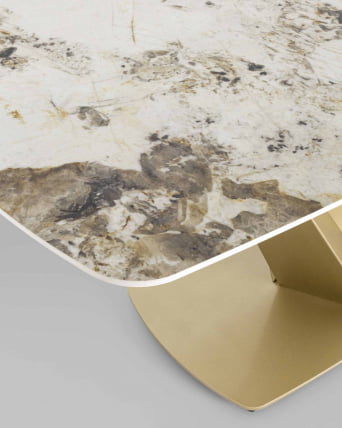 Обеденный стол Аврора 180x90 Белый мрамор_5