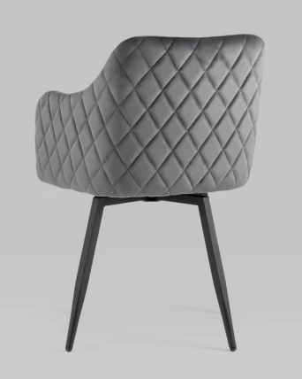 Стул Ника вращающийся велюр Серый_5