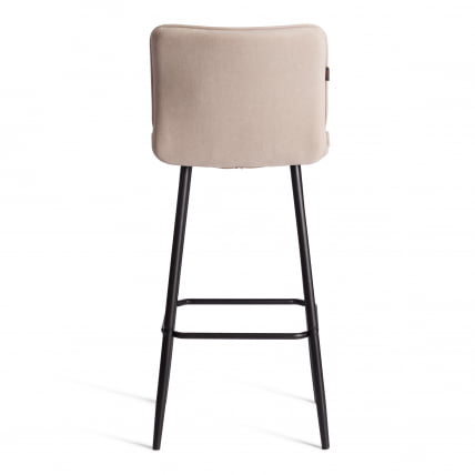 Барный стул Bari/Бари велюр, бежевый, 7, 45х56х110 см_3