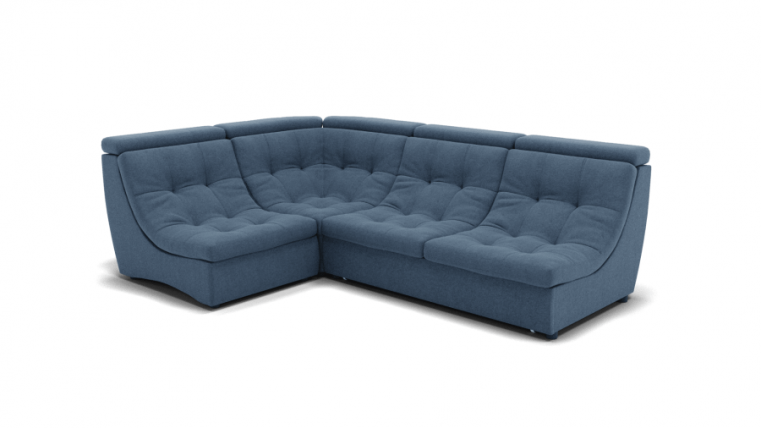 Диван Монако-3 (ЗР) Цвет фасада: Голубой; Тип: Универсальный; Материал фасада: Металл/Велюр_0