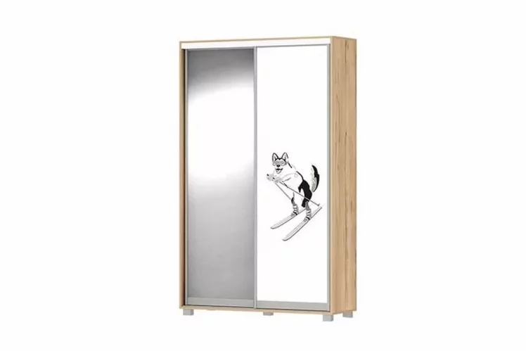 Шкаф-купе Хаски 23 Дуб Ирландский Белый_1