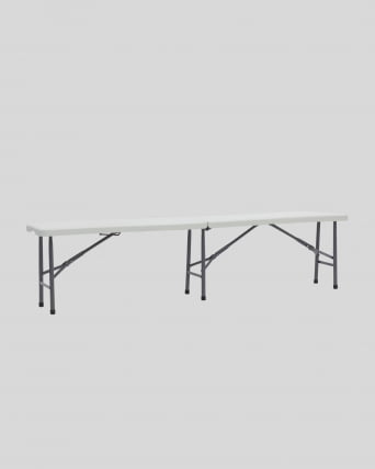 Скамейка складная пластиковая Кейт 180 (HDPE) Белый_1