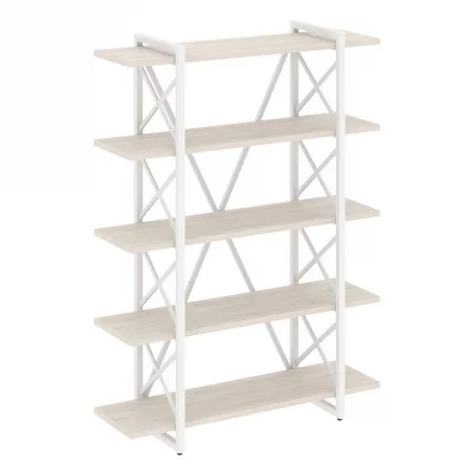 Стеллаж на регулируемых опорах - 5 полок LOFT VR.L-MST.O-5.8V Металл белый Денвер светлый_0