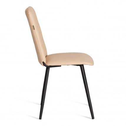 Стул обеденный Asti TREND, экокожа, бежевая, 47х54х86 см_1