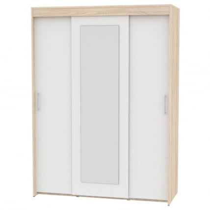 Шкаф-купе T-3-198х145х60-M(ДСС-Белый-8)_0