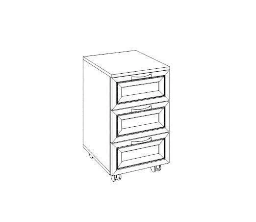 Тумба универсальная Остин Модуль №19 Ясень шимо светлый/белый_5