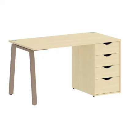 Стол письменный HOME OFFICE VR.SP-3-138.4.A Клен/Мокко металл_0