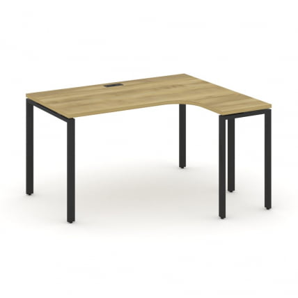 Стол эргономичный правый CONCEPT CN.SA-001(R) Дуб Винченцо Черный_0