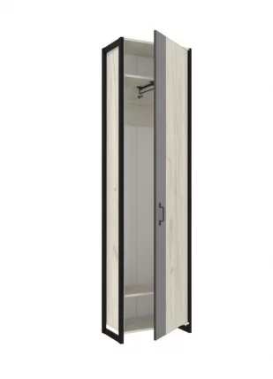 Комплект мебели для прихожей Техно ЛД №1 Дуб Крафт Белый Черный_1