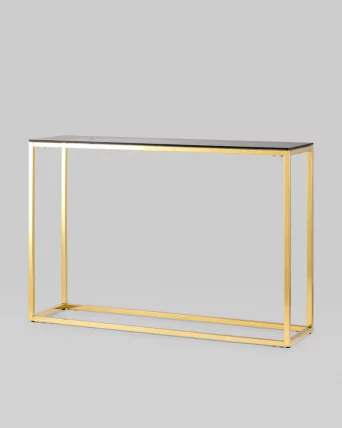 Консоль ТАУН 115x30 Золото (стекло smoke)_1