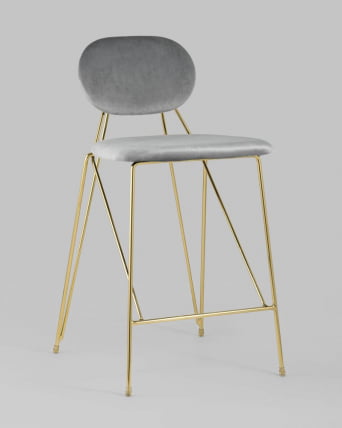 Стул Элис полубарный Светло-серый_0