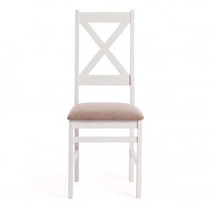 Стул CROSSMAN Многослойная фанера, 100*41*40, white, ткань бежевая (Ford William 7)_4