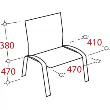 Стул ZP_UP_EChair Rio ИЗО хром к/з синий 550734_1