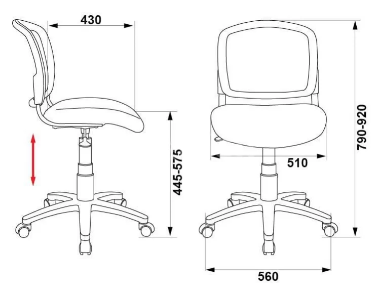Кресло Бюрократ CH-296NX/MOTO_RD_8