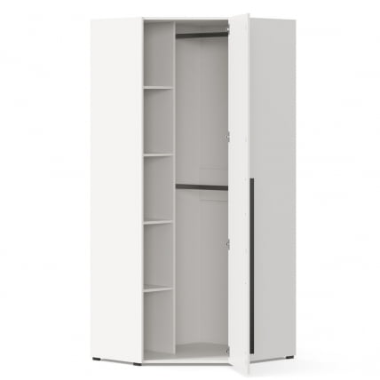 Шкаф угловой 45 Мотокросс ЛД 535.030.000 Серый шелк с фотопечатью_4