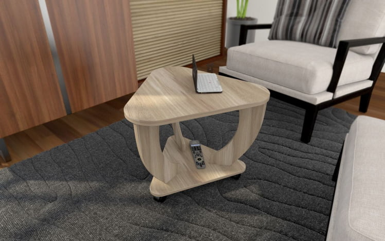 Стол журнальный СТЖ-4 Дуб выбеленый_0