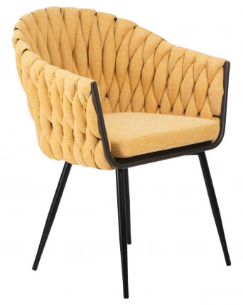 Стул обеденный DOBRIN MATILDA Желтая ткань LAR 275-8_1