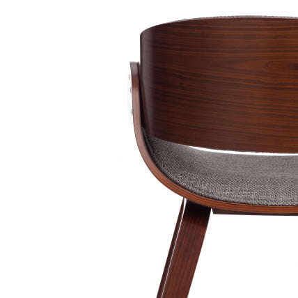 Стул LANDO (mod.8036) дерево / ткань, 59х53х75 см, орех/серый, Aimcasa 28_9