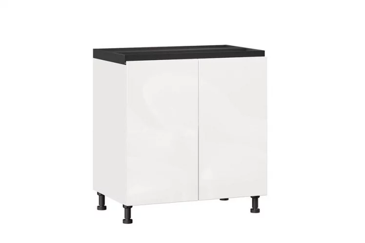 Тумба кухонная 800 Шервуд ЛД 281.060.000.143 Белый Белый глянец_0