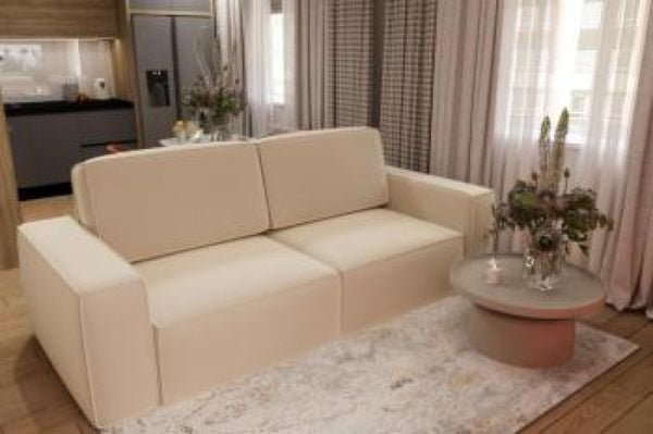 Диван прямой Сунндал (Berhouse) Цвет фасада: Серый велюр; Тип: Прямой; Материал фасада: Металл/Велюр_3