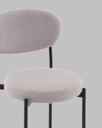 Стул полубарный Бриф DD ПБ букле светло-серый_6