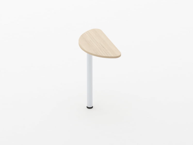 Приставка-полукруг Glassy 2.14 Дуб молочный_0